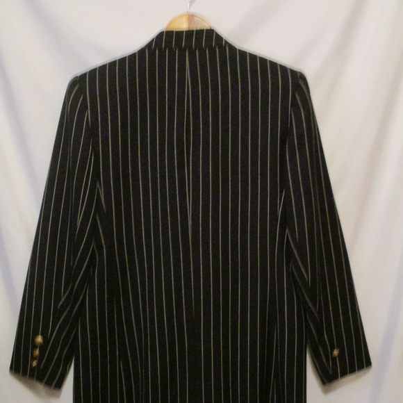 GANTOS GORGEOUS BLACK PINSTRIPE PANT SUIT - Picture 2 of 16